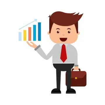Businessman search engine optimization Stock Illustration