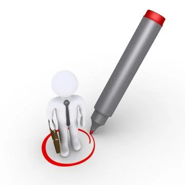 Businessman is selected Stock Illustration
