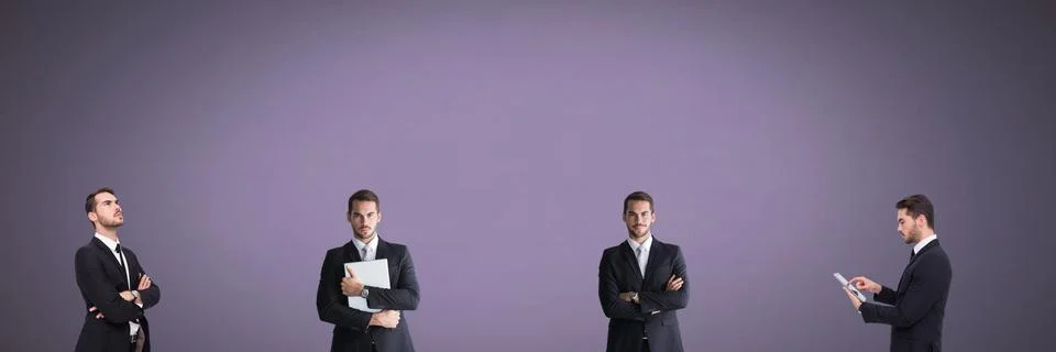 Businessman in sequence Stock Photos