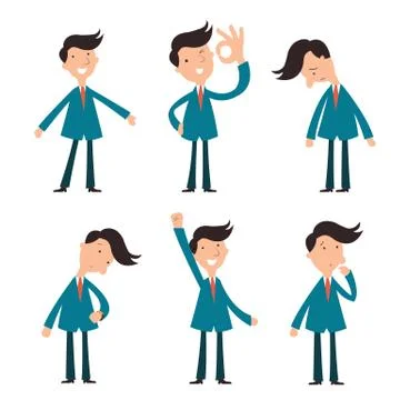 Businessman set Stock Illustration