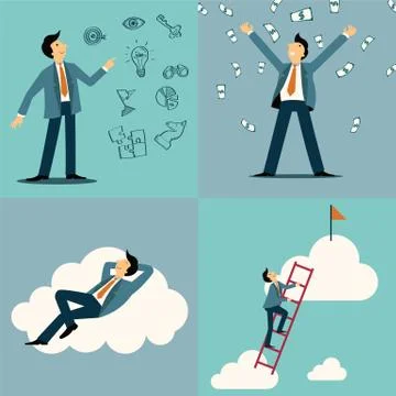 Businessman set Stock Illustration