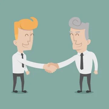 Businessman shaking hands , eps10 vector format Stock Illustration