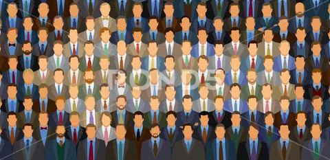 Businessman In shape of An Arrow Stock Illustration