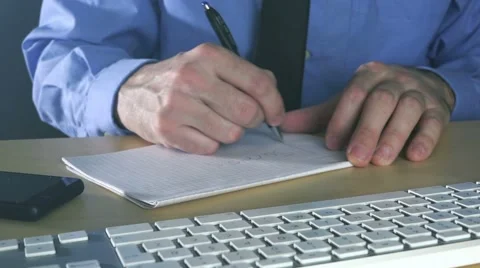 Businessman sketching plan algorithm Stock Footage 59755947