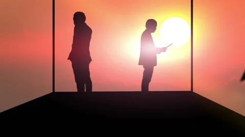 Businessman with smartphone talking Stock-Footage 57260816