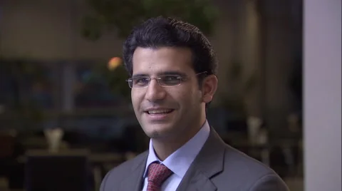 A businessman  smiling at camera. Stock Footage 46868106