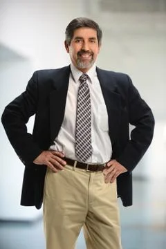 Businessman smiling Stock Photos