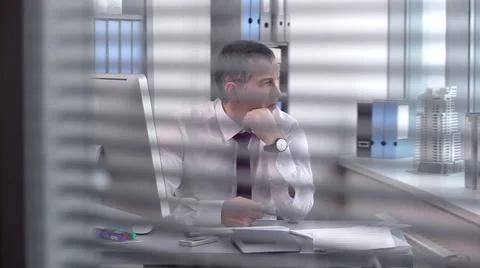 Businessman Solving Complex Business Problems Stock Footage 61730783