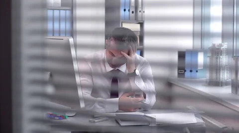 Businessman Solving Complex Business Problems Stock Footage 62370536