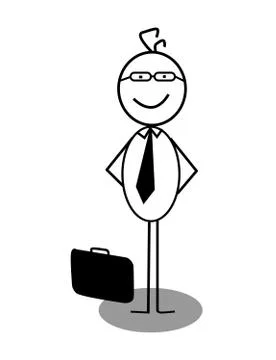 Businessman stand up Stock Illustration