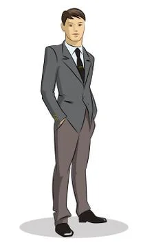 Businessman standing Stock Illustration