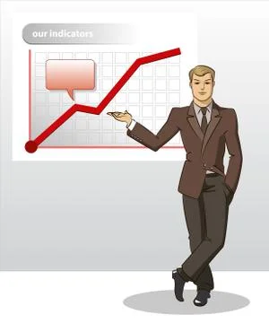 Businessman standing Stock Illustration