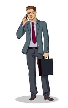 Businessman standing Stock Illustration