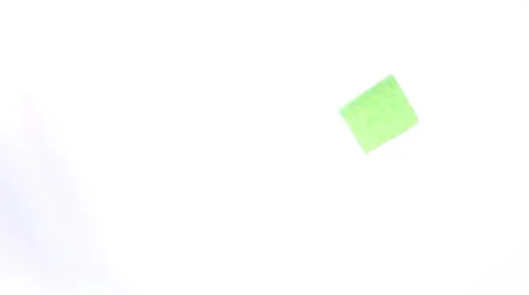 Businessman sticking a post it note onto glass screen Stock-Footage 32748906