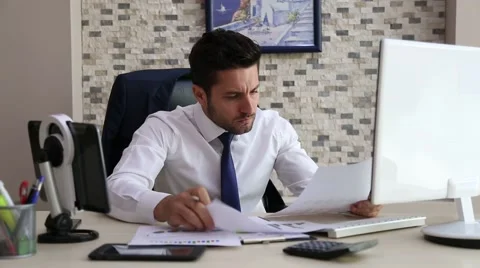 Businessman as stop working Stock Footage 67402287