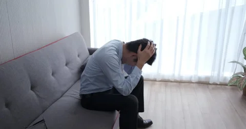 Businessman strain economic problem during coronavirus Doctor explaining Stock Footage 133125364
