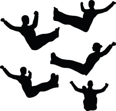 Businessman stretch Stock Illustration