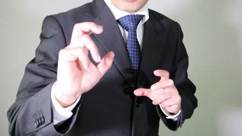 A businessman striking a fighting pose Stock Footage 336595069