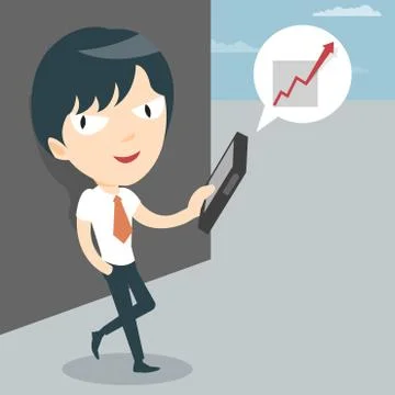 Businessman Subscribe Stock Illustration