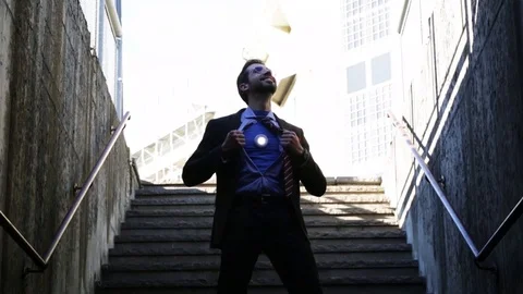 Businessman superhero Stock Footage 103455141