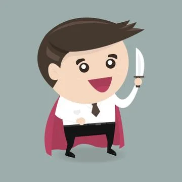 Businessman sword Stock Illustration