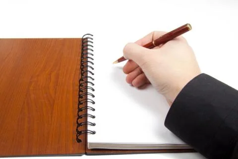 Businessman take a note Stock Photos