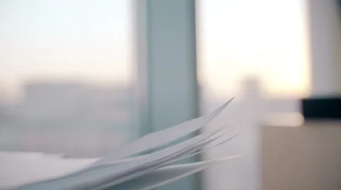 Businessman takes documents from the table Stock Footage 61508727