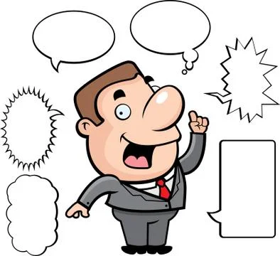 Businessman Talking Stock Illustration