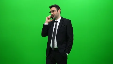 Businessman Talking On The Phone Stock Footage 88651640