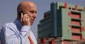 Businessman Talking Phone Successful Male Busy Modern Office Building Outdoors 4k or 4k+ Resolution