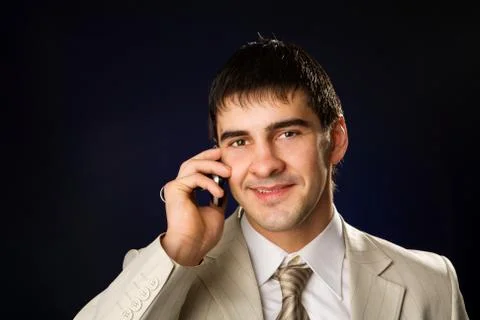 Businessman talking Stock Photos