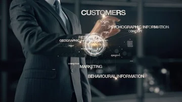 Businessman with Target audience Stock Footage 85652682