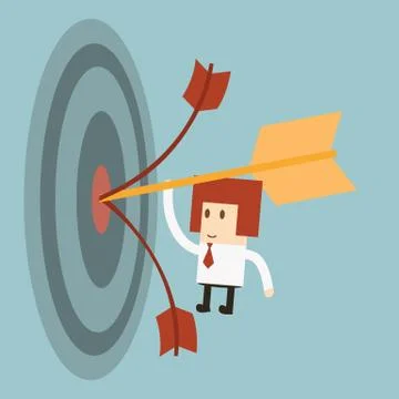 Businessman target Stock Illustration