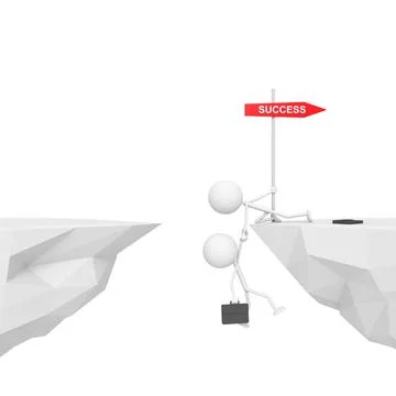 Businessman with teamwork concept. 3D rendering. Stock Illustration