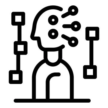 Businessman thinking about solving problems using critical thinking Stock Illustration