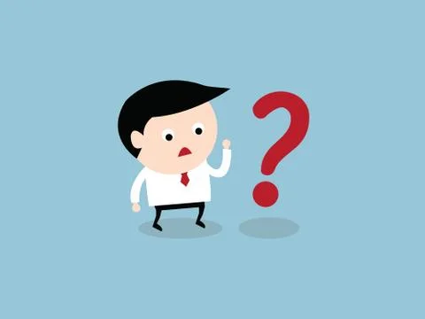 Businessman thinking and looking up, vector EPS10. Stock Illustration