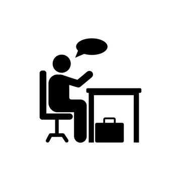 Businessman thinking office icon. Element of businessman pictogram icon Ilustración de archivo