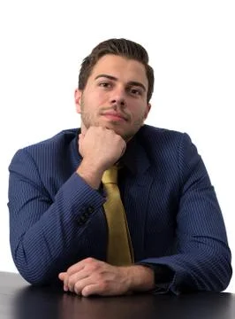Businessman thinking Foto stock