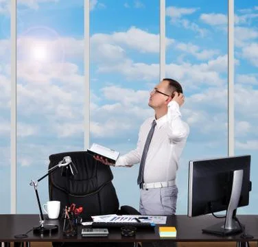 Businessman  thinking Foto stock