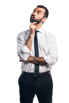Businessman thinking Stock Photos