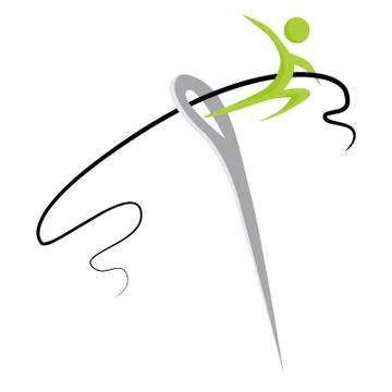 Businessman Threading Needle Stock Illustration