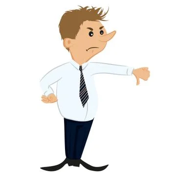 Businessman thumbs down Stock Illustration