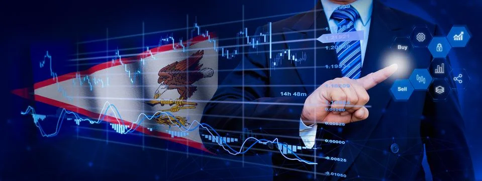 Businessman touching data analytics process system with KPI financial charts, Stock Photos