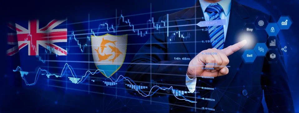 Businessman touching data analytics process system with KPI financial charts, Stock Photos