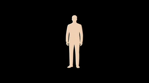 Businessman transforming into digital pixels on black background Stock Footage 318601524