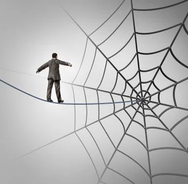 Businessman trap Stock Illustration