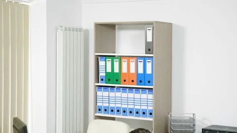 Businessman typing on the computer and talking on the phone Stock-Footage 83763817