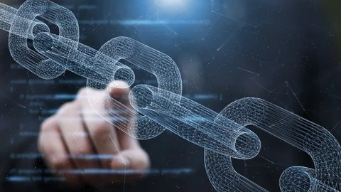 Businessman typing on digital augmented hologram screen Stock-Footage 119290004