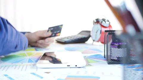 Businessman Typing Stock Footage 64052382