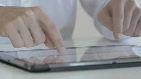 Businessman typing on a keyboard Stock Footage 66237725